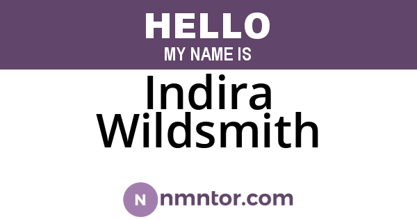 Indira Wildsmith