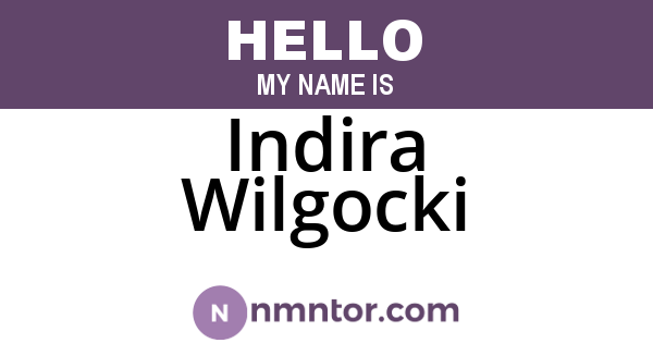 Indira Wilgocki