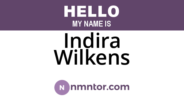 Indira Wilkens