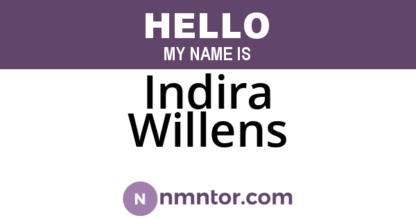 Indira Willens