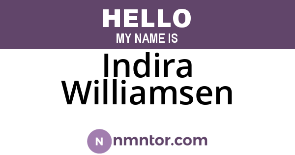 Indira Williamsen