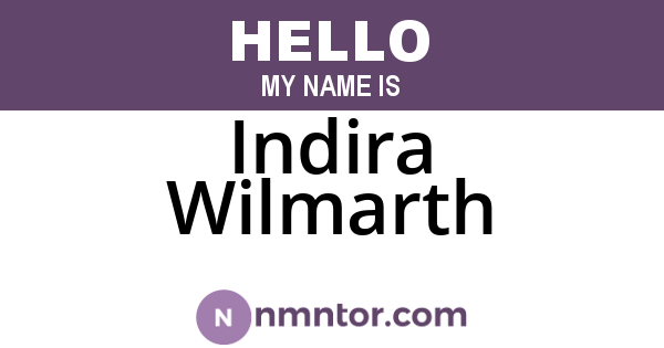 Indira Wilmarth