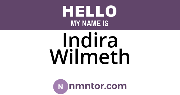 Indira Wilmeth