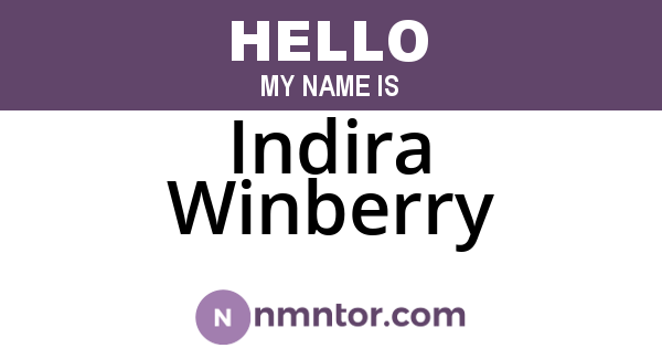 Indira Winberry