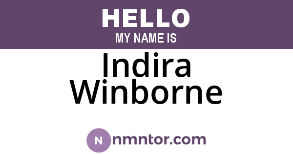 Indira Winborne