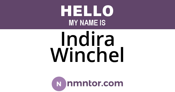 Indira Winchel