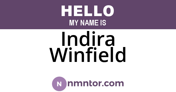 Indira Winfield