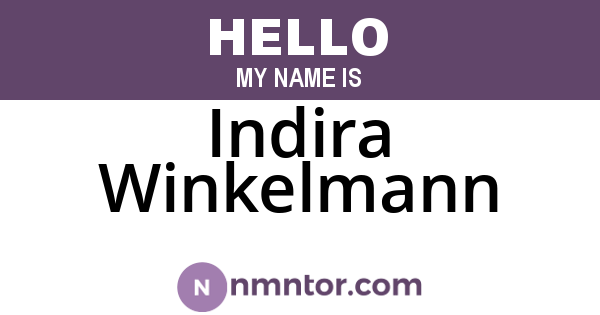 Indira Winkelmann