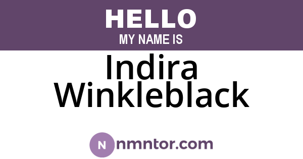 Indira Winkleblack