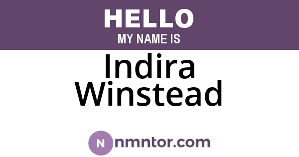 Indira Winstead