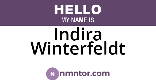 Indira Winterfeldt