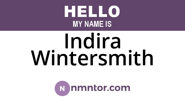 Indira Wintersmith