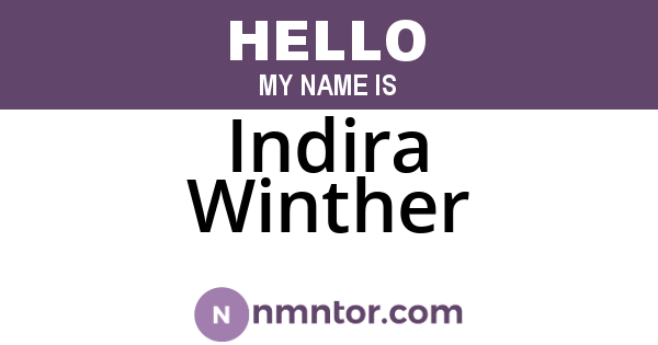 Indira Winther