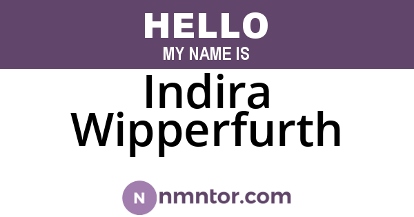 Indira Wipperfurth