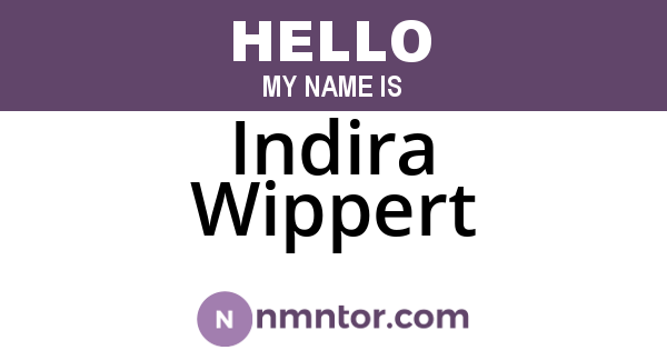 Indira Wippert