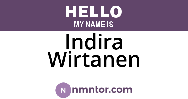 Indira Wirtanen