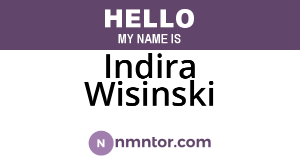 Indira Wisinski