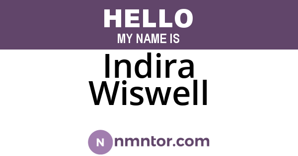 Indira Wiswell