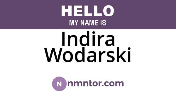 Indira Wodarski