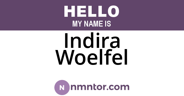Indira Woelfel