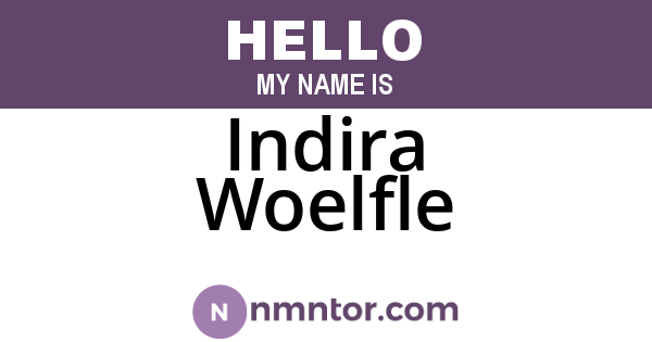 Indira Woelfle