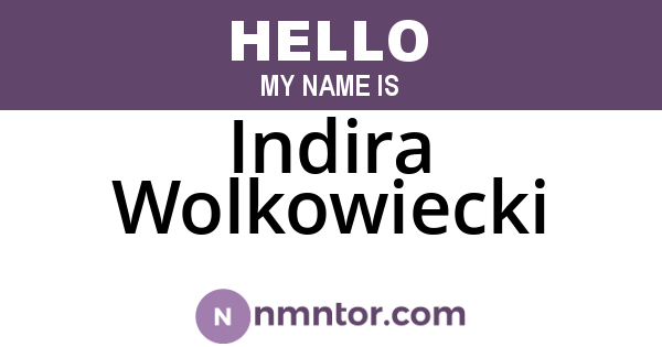 Indira Wolkowiecki