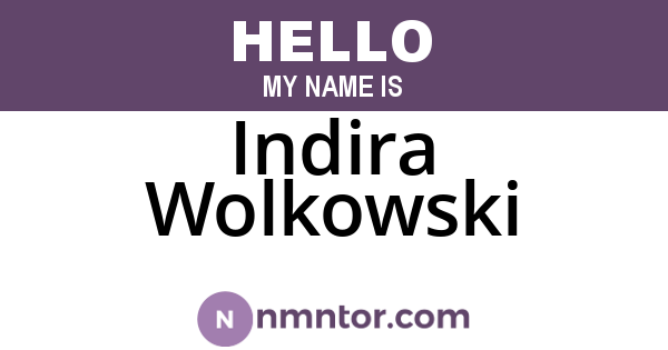 Indira Wolkowski