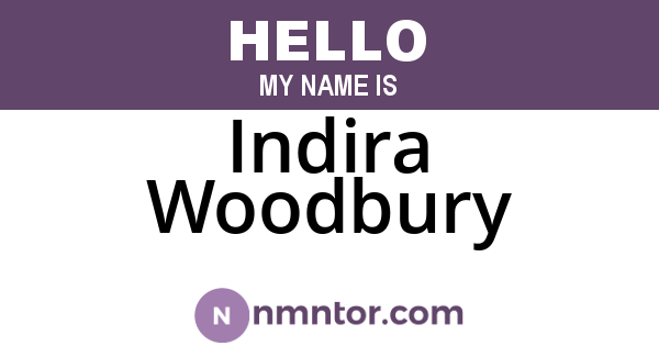 Indira Woodbury