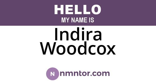 Indira Woodcox