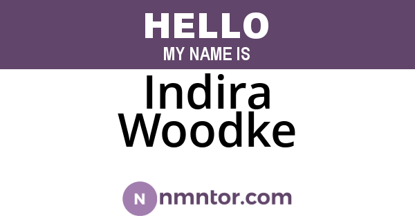 Indira Woodke