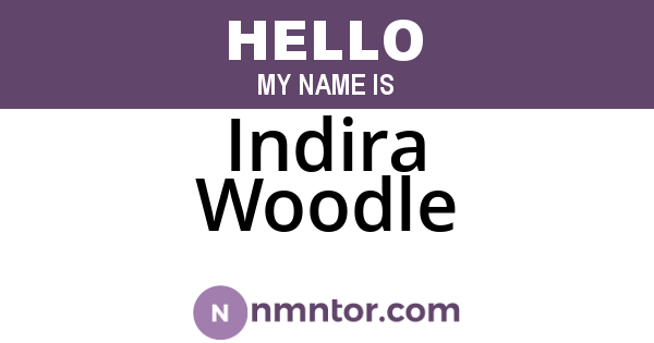 Indira Woodle