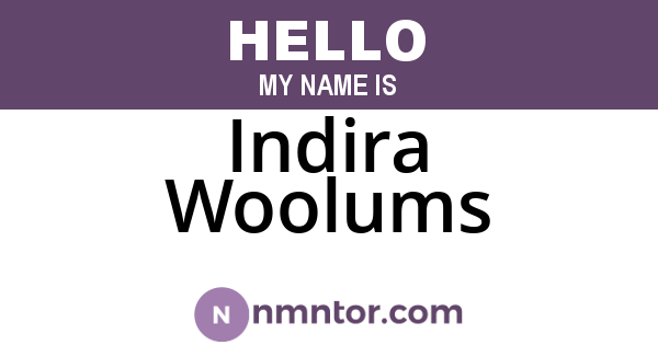Indira Woolums
