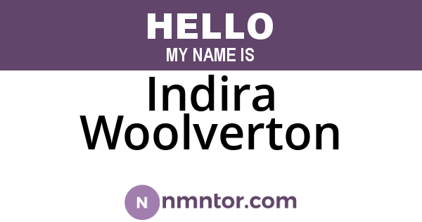 Indira Woolverton