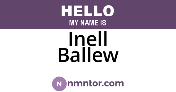 Inell Ballew