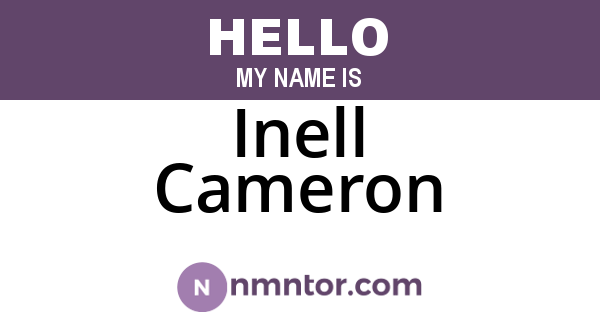 Inell Cameron