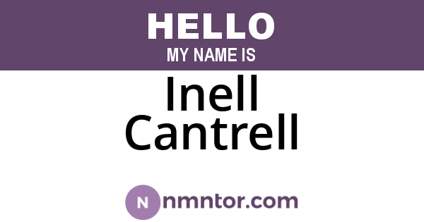 Inell Cantrell