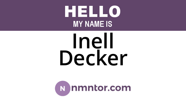 Inell Decker