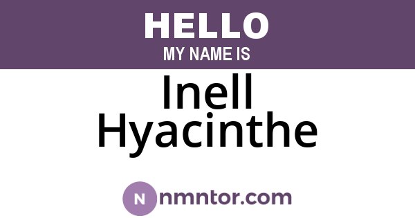 Inell Hyacinthe
