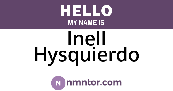 Inell Hysquierdo