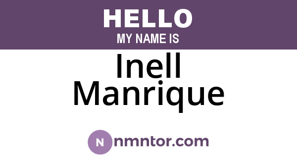 Inell Manrique