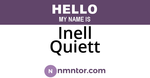 Inell Quiett