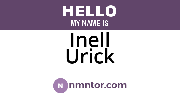 Inell Urick