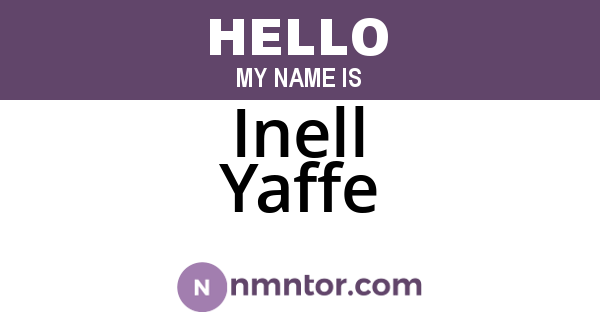 Inell Yaffe