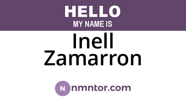 Inell Zamarron