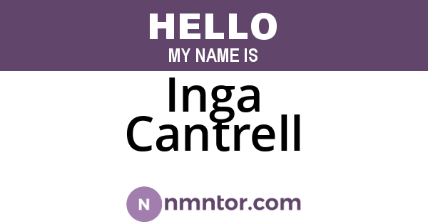 Inga Cantrell