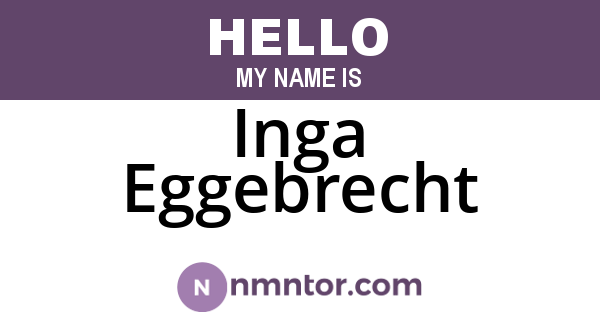 Inga Eggebrecht