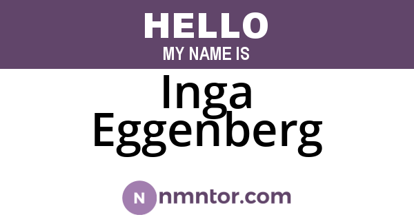 Inga Eggenberg