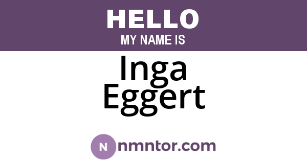 Inga Eggert