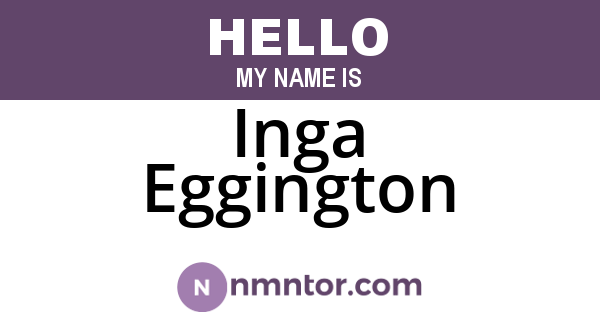 Inga Eggington