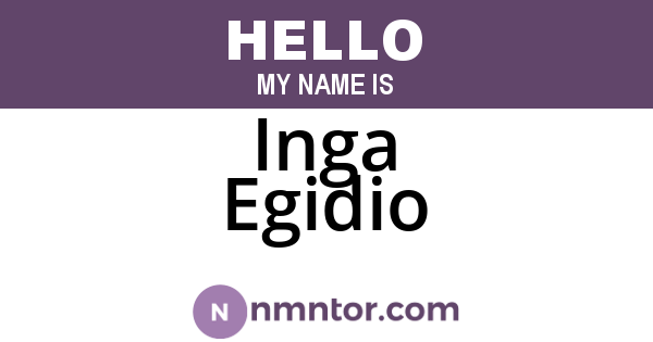 Inga Egidio